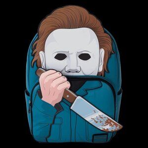 NWT Loungefly Michael Myers Full Size Halloween Glow-in-the-Dark Backpack
